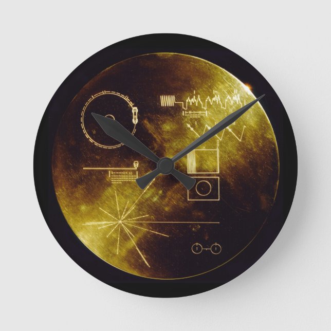 The Voyager Golden Record Round Clock (Front)