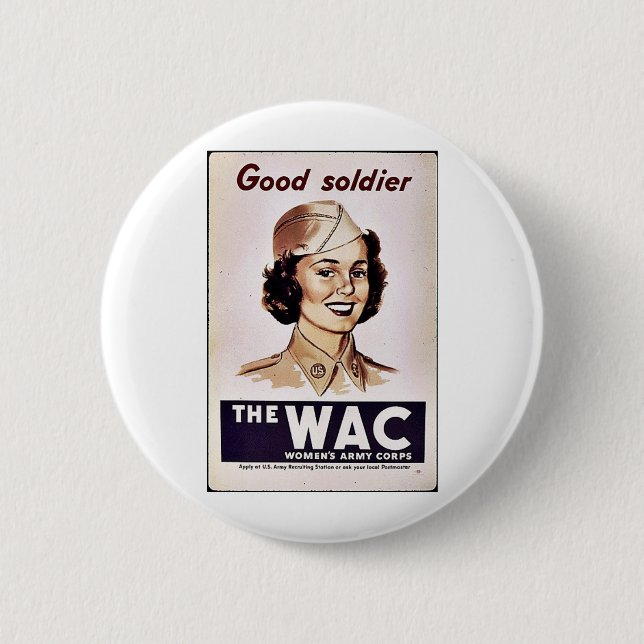 The Wac Womens Army Corps Button (Front)