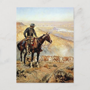 “The Wagon Boss” by Charles M Russell Postcard