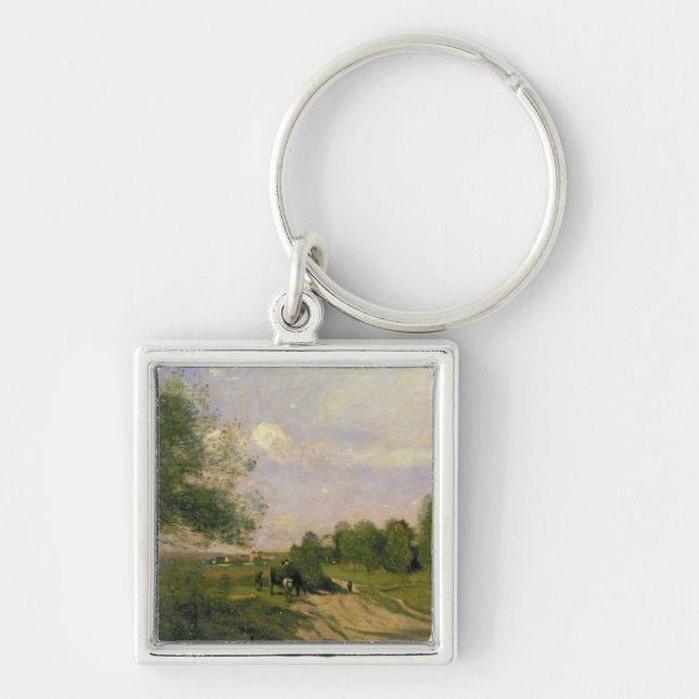 The Wagon, Souvenir of Saintry, 1874 Keychain (Front)