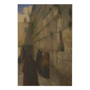 The Wailing Wall in 1897 Faux Canvas Print