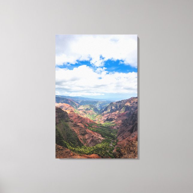 The Waimea Canyon Canvas Print (Front)