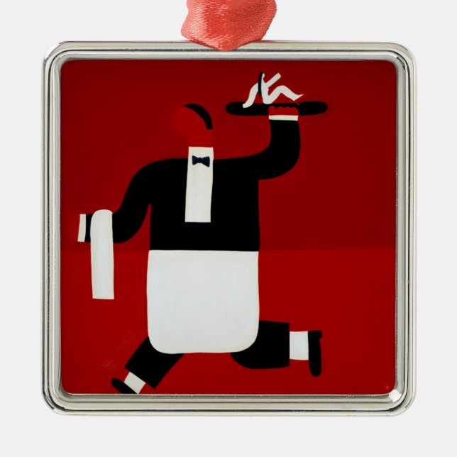 The Waiter 1998 Metal Ornament (Front)
