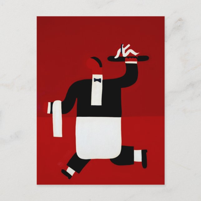 The Waiter 1998 Postcard (Front)