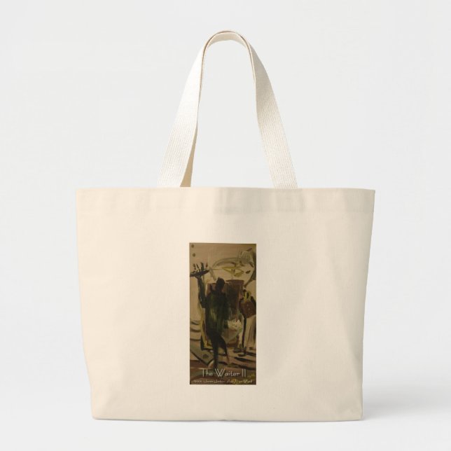 the waiter II Large Tote Bag (Front)