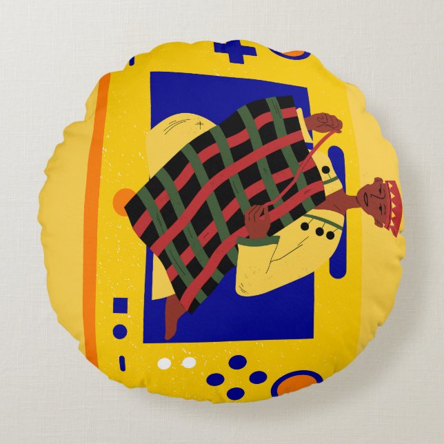 The Waiver Round Pillow (Front)