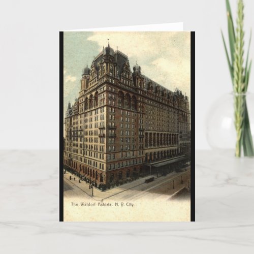 The Waldorf Astoria New York City 1908 Vintage Card