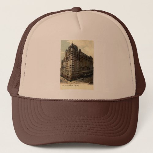 The Waldorf Astoria New York City 1908 Vintage Trucker Hat