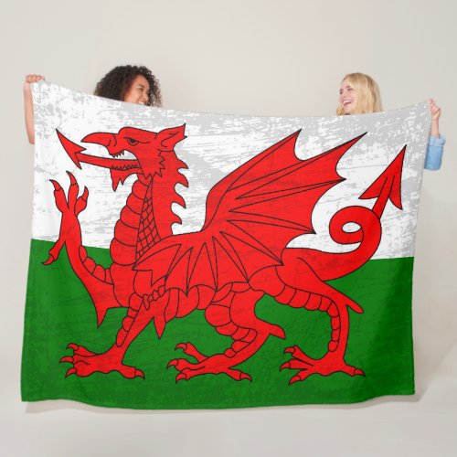 The Wales Flag_ A Tapestry of Welsh Heritage Fleece Blanket