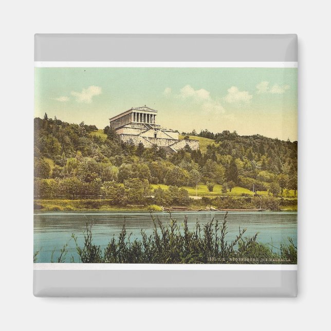 The Walhalla, Ratisbon (Regensburg), Bavaria, Germ Magnet (Front)