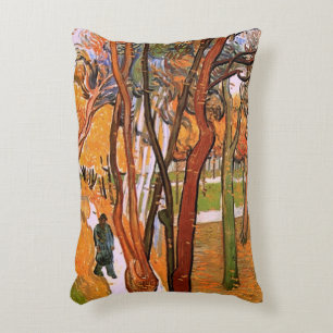 The Walk: Falling Leaves by Vincent van Gogh Accent Pillow