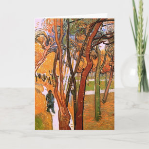 The Walk: Falling Leaves by Vincent van Gogh Card