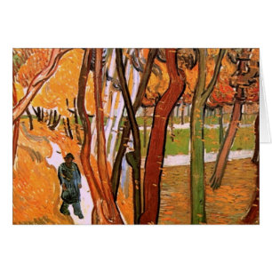 The Walk: Falling Leaves by Vincent van Gogh Cards