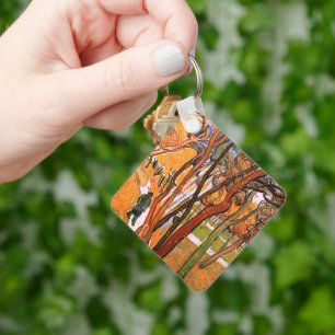 The Walk: Falling Leaves by Vincent van Gogh Keychain