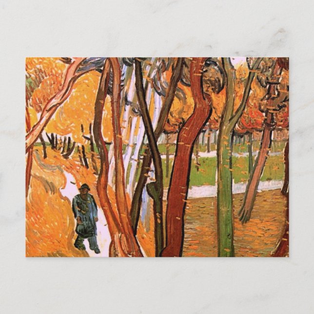 The Walk: Falling Leaves by Vincent van Gogh Postcard (Front)