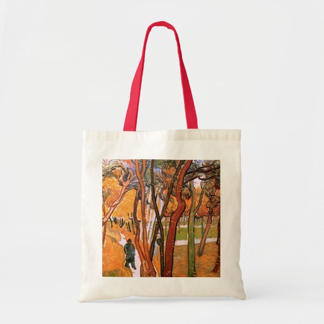 The Walk: Falling Leaves by Vincent van Gogh Tote Bag (Front)