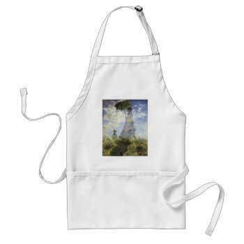 The Walk  Lady With A Parasol Adult Apron by SunshineDazzle at Zazzle