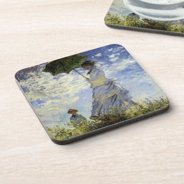 The Walk, Lady with a Parasol Beverage Coaster (Left Side)