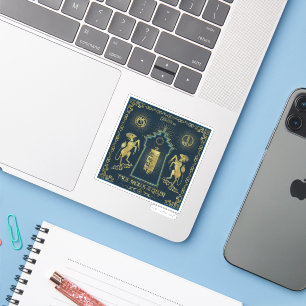 The Walk of The Qilin Golden Tower Tapestry Sticker