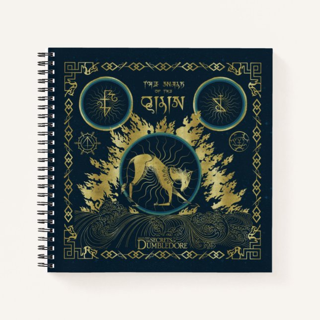 The Walk of the Qilin Golden Water Tapestry Notebook (Front)