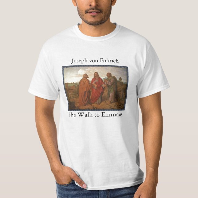 The Walk to Emmaus Mens Light Shirt (Front)