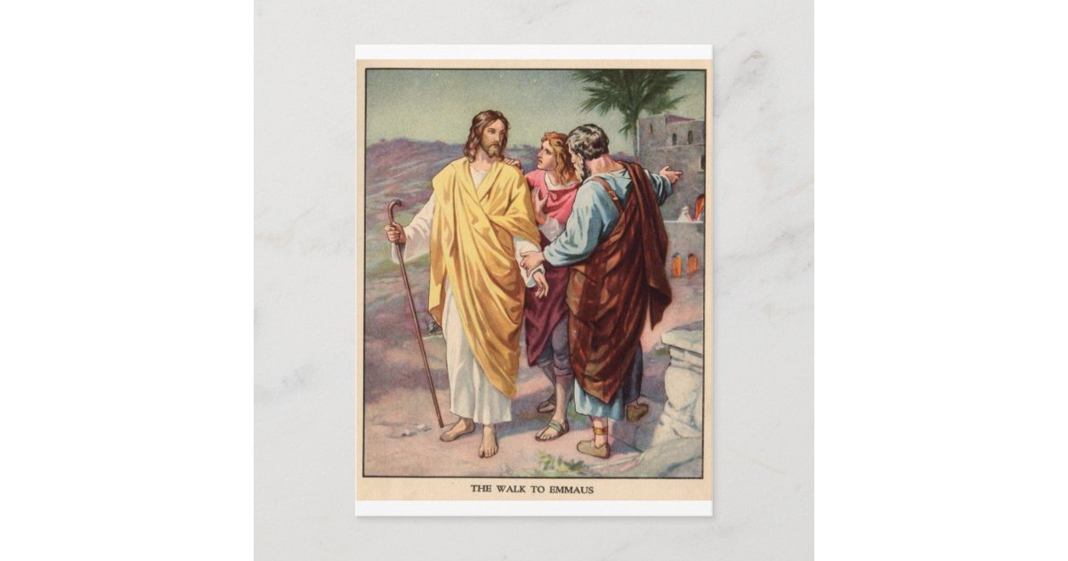 The walk to emmaus postcard | Zazzle