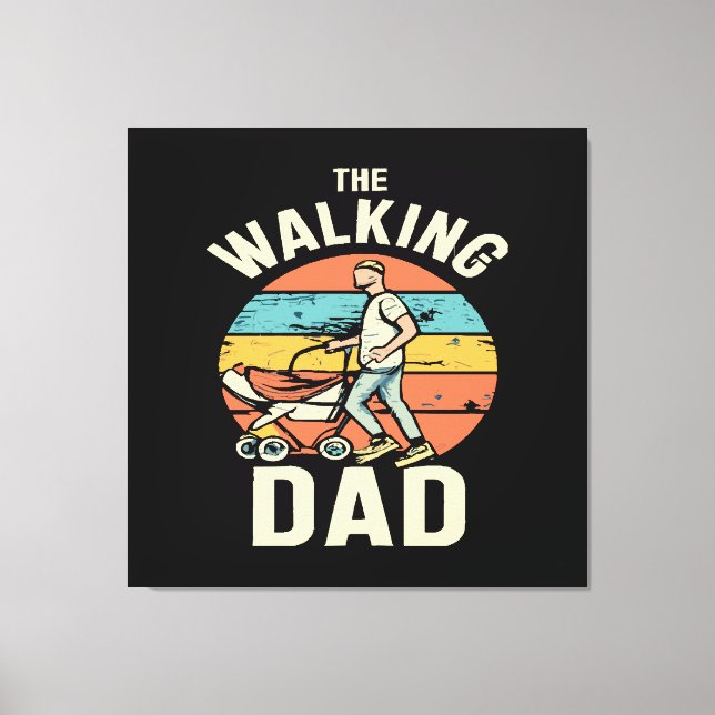 the walking dad canvas print (Front)