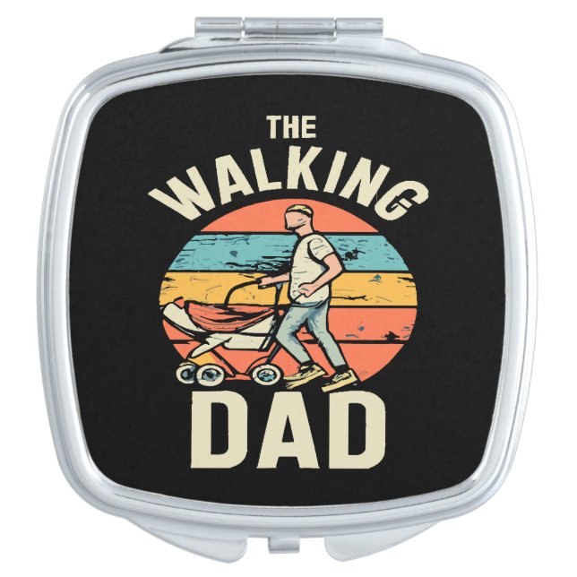 the walking dad compact mirror (Front)