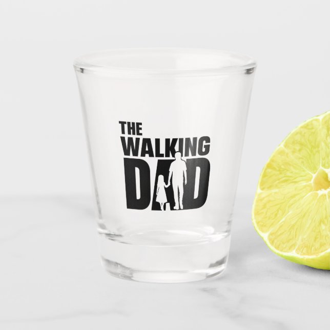 The Walking Dad Father‑Daughter Shot Glass (Front)