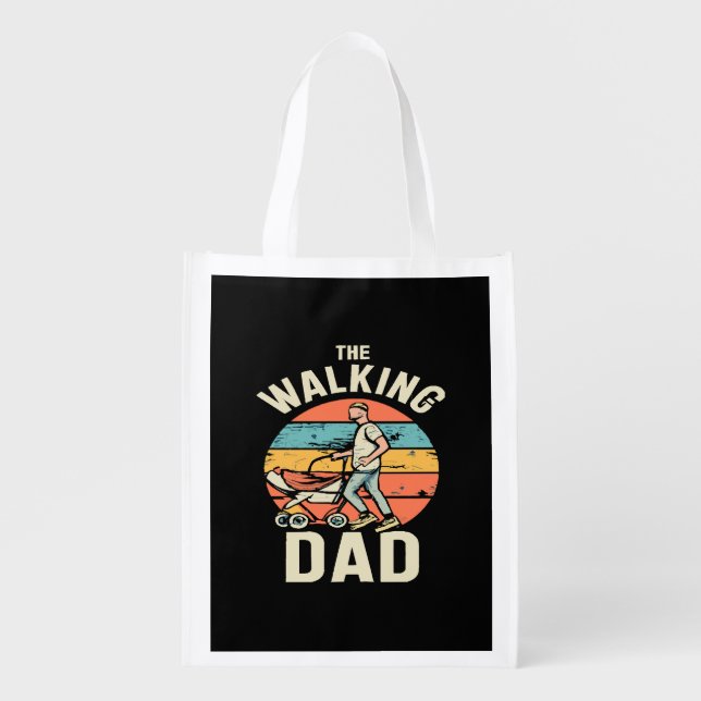 the walking dad grocery bag (Front)