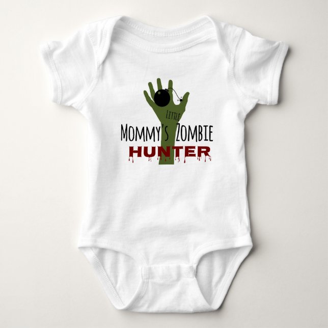 The Walking Dead Baby Mommy's Little Zombie Hunter Baby Bodysuit (Front)
