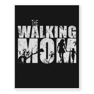 The Walking Mom Mom Baby Girl Temporary Tattoos