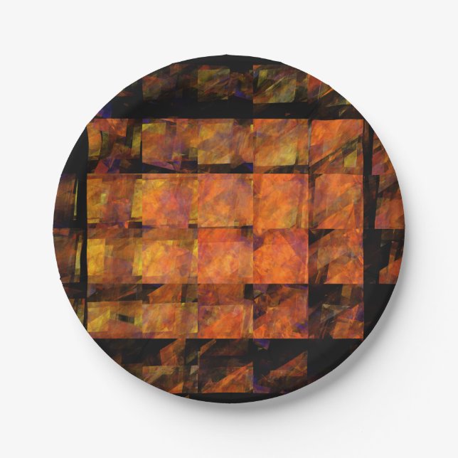 The Wall Abstract Art Paper Plates (Front)