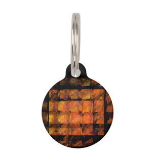 The Wall Abstract Art Round Pet Name Tag