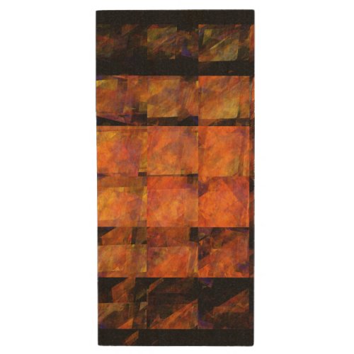 The Wall Abstract Art Wood USB Flash Drive