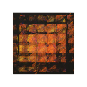 The Wall Abstract Geometric Fire Art Modern