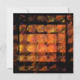The Wall Abstract Geometric Fire Art Modern
