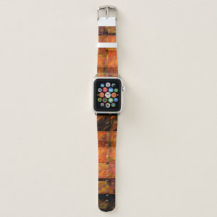 The Wall Abstract Geometric Fire Art Modern Apple Watch Band