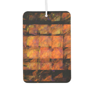 The Wall Abstract Geometric Fire Art Modern Car Air Freshener