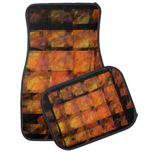 The Wall Abstract Geometric Fire Art Modern Car Floor Mat