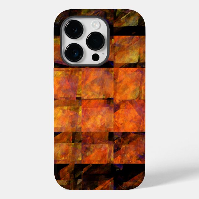 The Wall Abstract Geometric Fire Art Modern Case-Mate iPhone Case (Back)