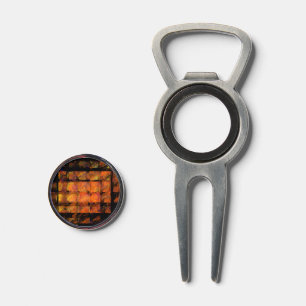 The Wall Abstract Geometric Fire Art Modern Divot Tool