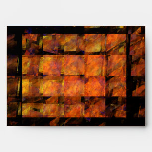 The Wall Abstract Geometric Fire Art Modern Envelope