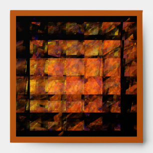 The Wall Abstract Geometric Fire Art Modern Envelope