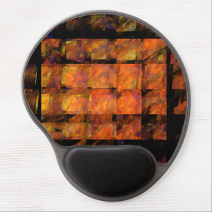 The Wall Abstract Geometric Fire Art Modern Gel Mouse Pad