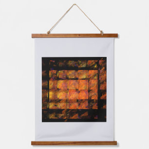 The Wall Abstract Geometric Fire Art Modern Hanging Tapestry