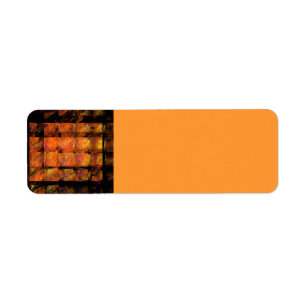 The Wall Abstract Geometric Fire Art Modern Label