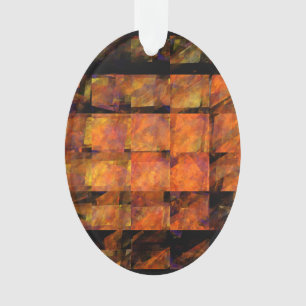 The Wall Abstract Geometric Fire Art Modern Ornament