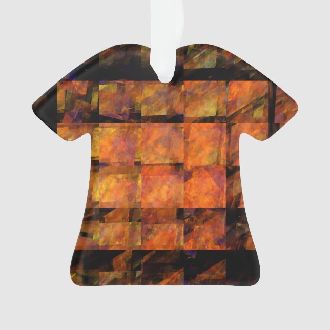 The Wall Abstract Geometric Fire Art Modern Ornament (Front)
