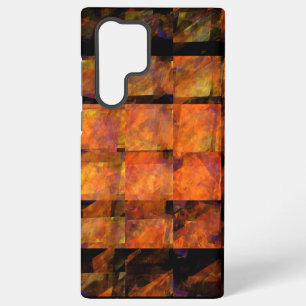 The Wall Abstract Geometric Fire Art Modern Samsung Galaxy S22 Ultra Case